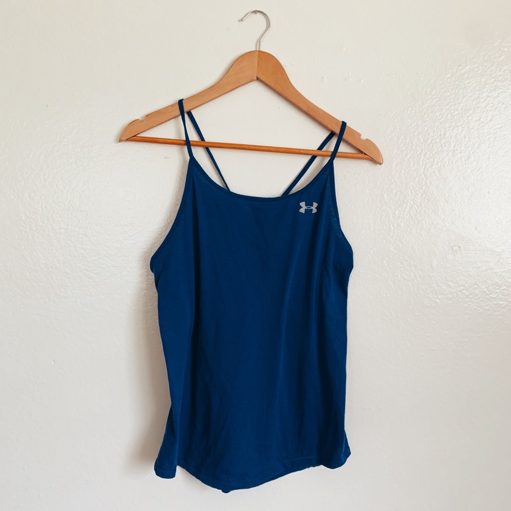 Under Armour Blue Criss cross back tank